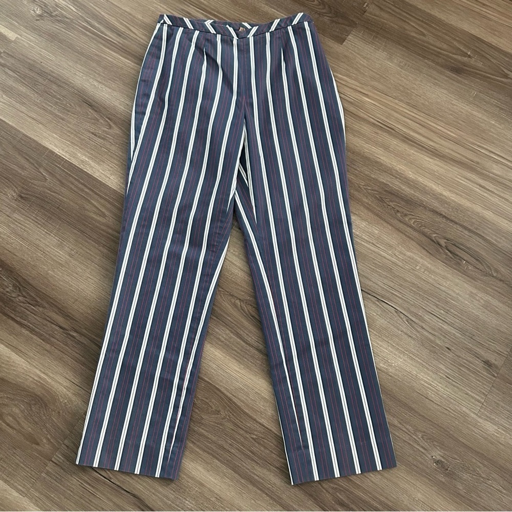 Caslon Blue White Red Stripe Pants Women’s Size 4